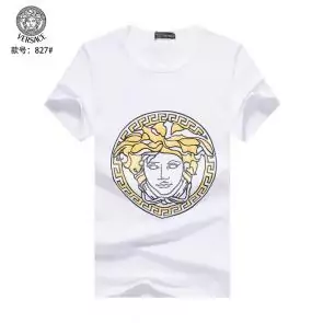 versace t-shirt fashion designer versace gold medusa white